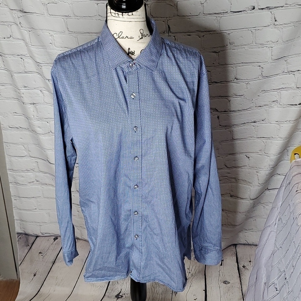 Tahari Men's Stetch Button Down Shirt XL
